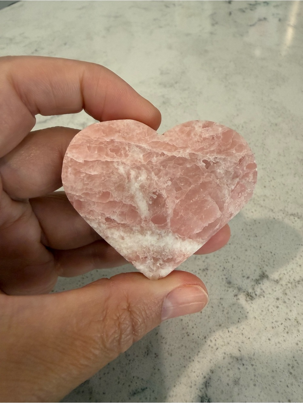Pink Opal Heart